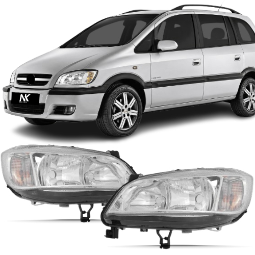Farol Dianteiro Zafira 2001 2002 2003 2004 2005 2006 2007 2008 2009 2010 2011 2012  Manual 1ªLinha Novo