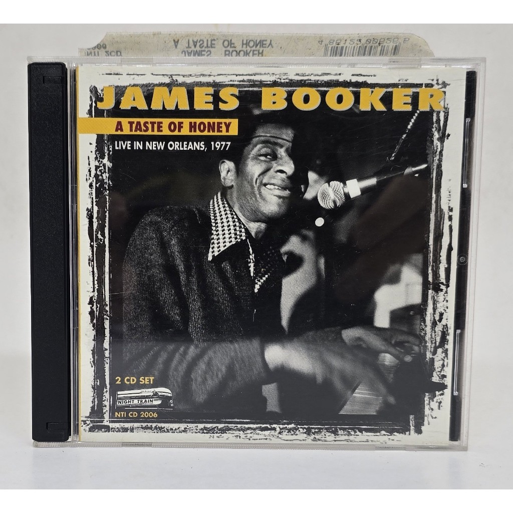 CD Duplo James Booker - A Taste Of Honey : Live In New Orleans 1977 - Night Train International 2000 - Importado
