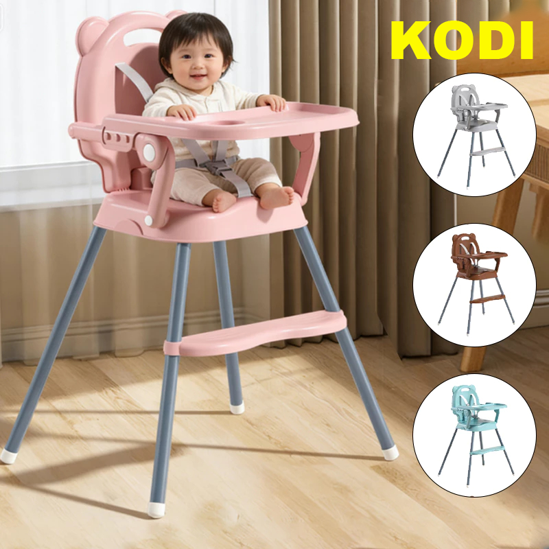 Multifunctional Portable Baby High Chair, Adjustable Safety Feeding Chair, Removable & Washable P19