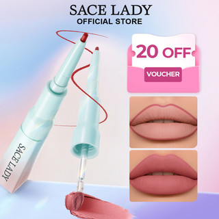 Lápis de boca SACE LADY Batom Liquido 2em 1 infallible Peptídeos de ácido hialurônico Vit…