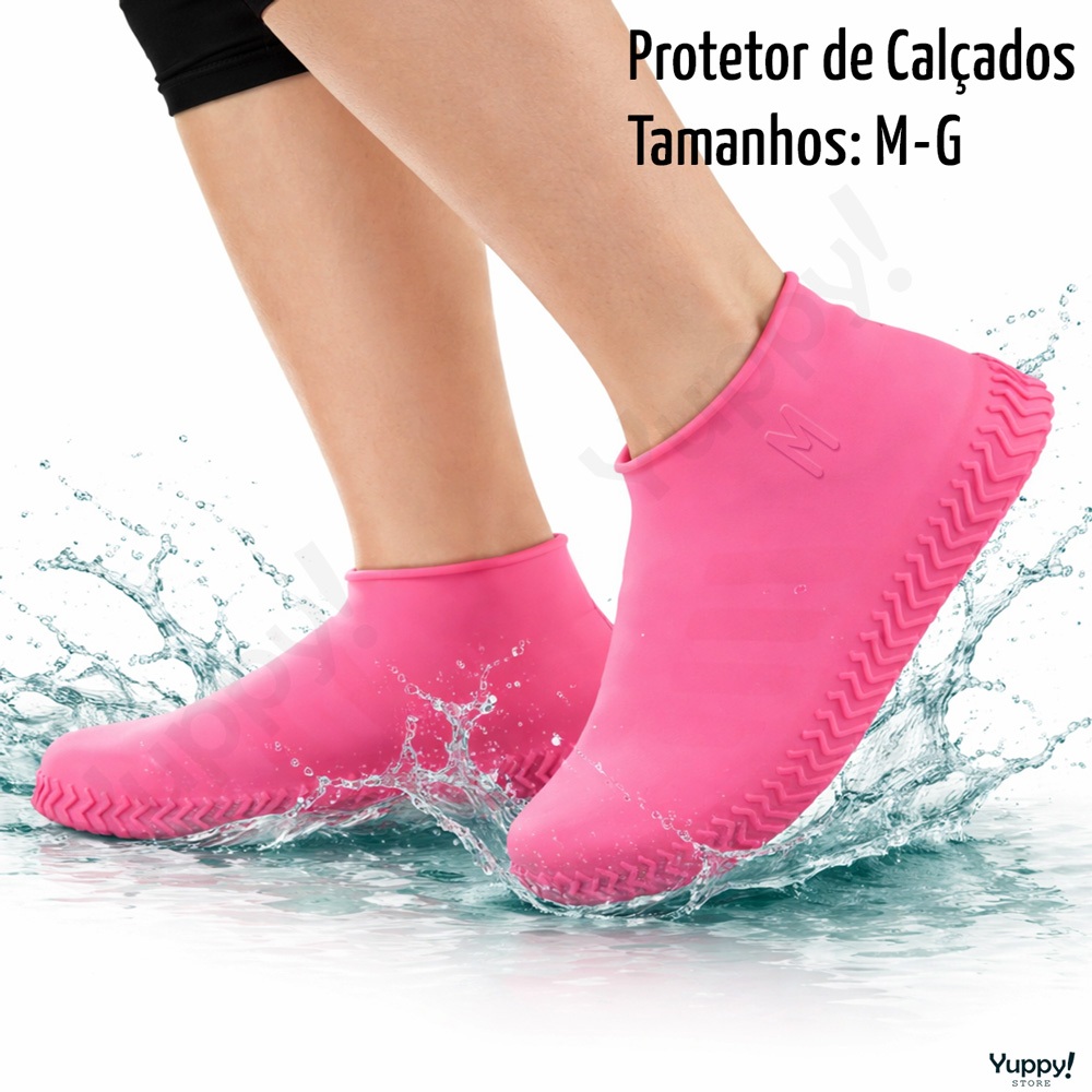 Capa emergencial para chuva — Protetor calçados — Ideal para levar na mochila — Silicone Impermeável