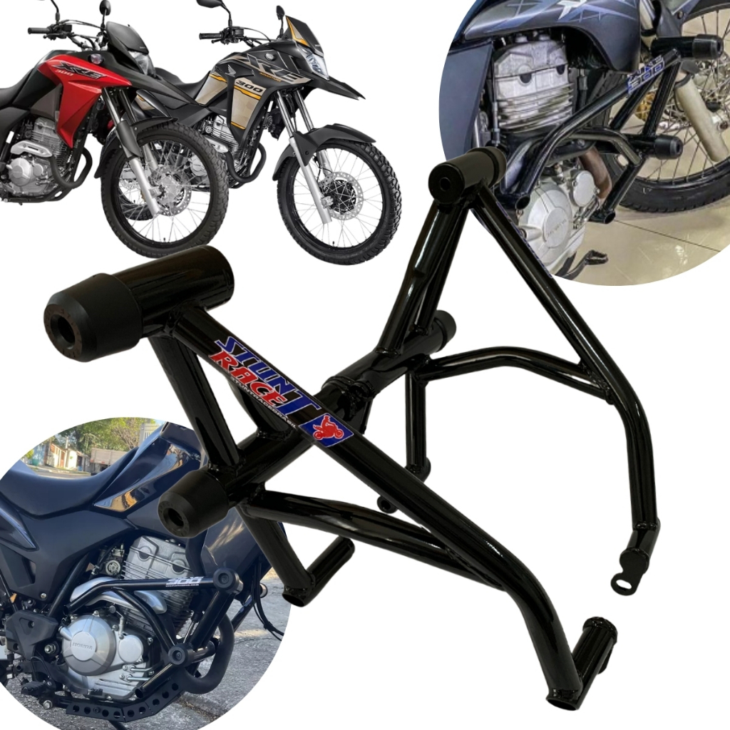 Protetor Stunt Race Xre 300 Gaiola Slider Motor E Carenagem Xre300 Protecao