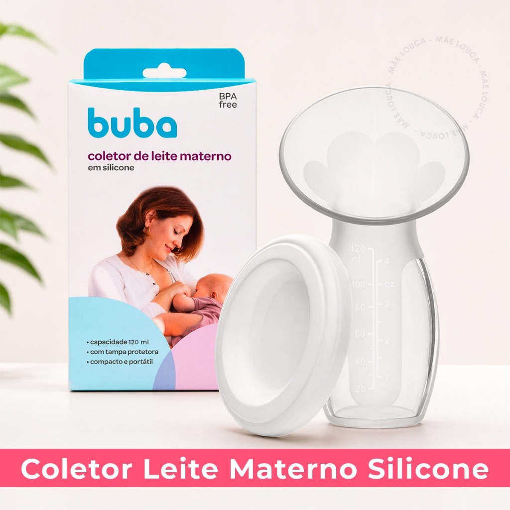 Bomba Coletor de Leite Materno Manual Silicone Buba