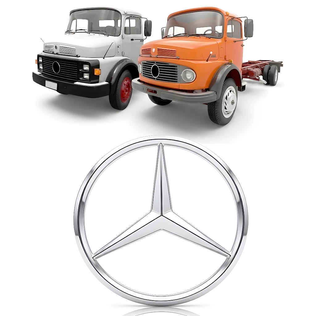 Emblema Estrela Mercedes Da Grade Mb 1113 1313 1513 2013