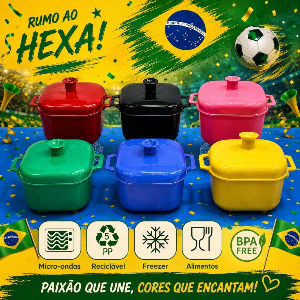KIT/JOGO 2a6 panela para micro-ondas e caçarola 1,5 litros/tapoer/potes multiuso/freezer/plasticos