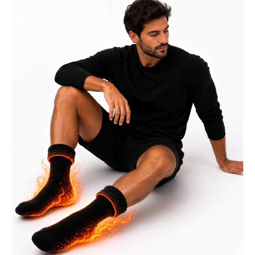 Pares Meia Térmica Forrada Premium Inverno Frio