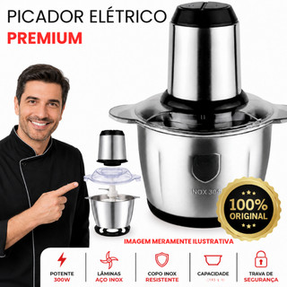 3L Picador De Alimentos Moedor De Carne Mixer Elétrica Processador Cozinha Casa Alho - 110v-220v Original