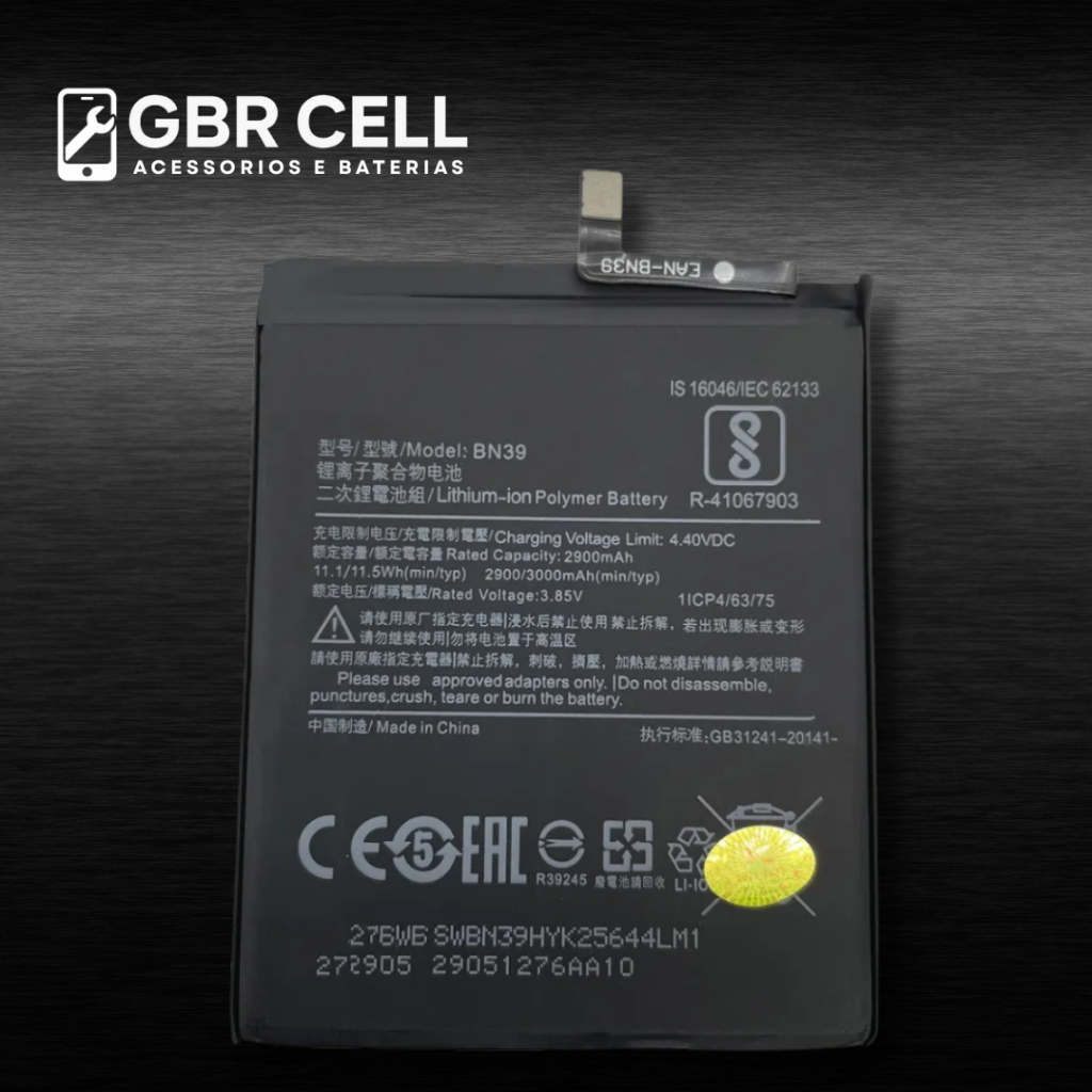Flex Bateria Bn39 Compativel Com Xiaomi Mi Play +NF +PRONTA ENTREGA