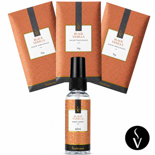 Kit Via Aroma Cheirinho para Casa Home Spray Saches Cheirinho para Guarda Roupa