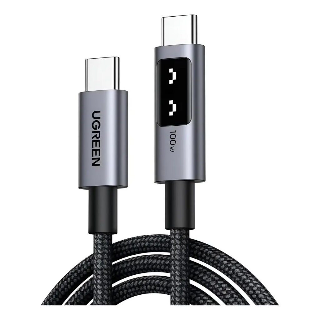 Cabo Usb-c Type-c 100w 5a 1m Ugreen Para Macbook iPad Win Cor Preto