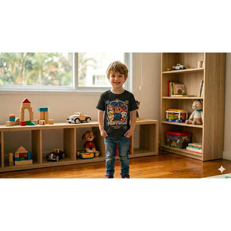 Camiseta Infantil Homenagem Patrulha Canina Estampa Divertida Personagens