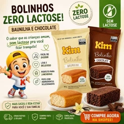 Kit 10 Bolinho sem Lactose 30g