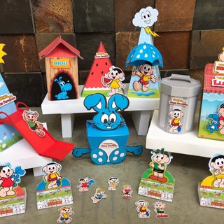 Personalizado Turma da Monica Cebolinha Cascão Magali Sansão Kit com 20