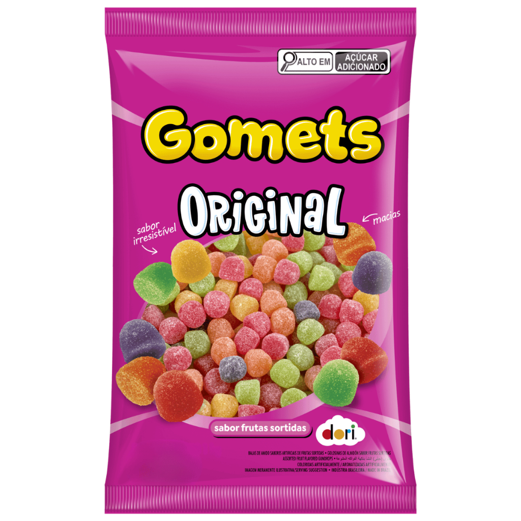 Balas de Goma Gomets Sino Gum Drops 900g Dori