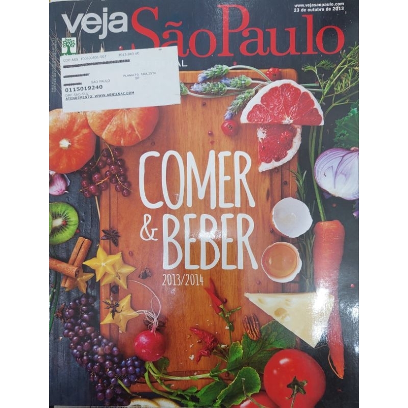 Revista VEJA SÃO PAULO ' COMER & BEBER 2013/2014