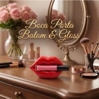 Boca Porta Batom Gloss Decoracao Labio