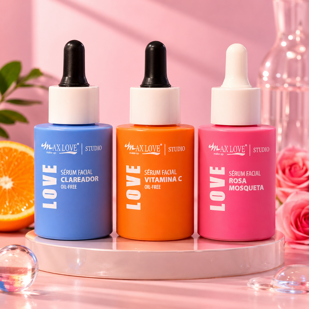 Sérum Facial Max Love Clareador Rosa Mosqueta Vitamina C Oil Free 30ml