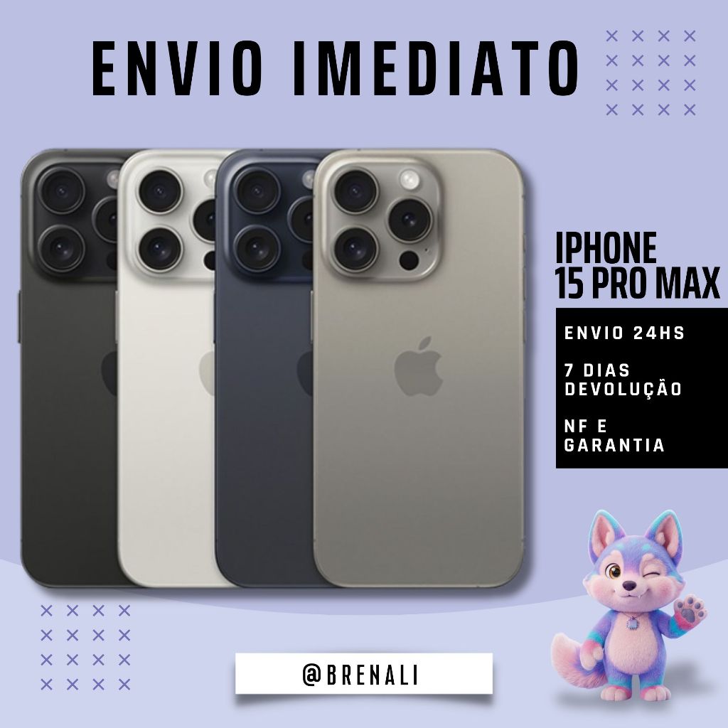 iPhone 15 / Pro / Pro Max Original Semi Novo 128GB | 256GB 5G