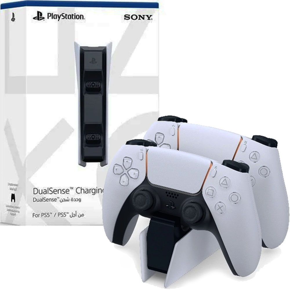 Base de Carregamento Sony Para Controle DualSense PS5 - Branco/Preto