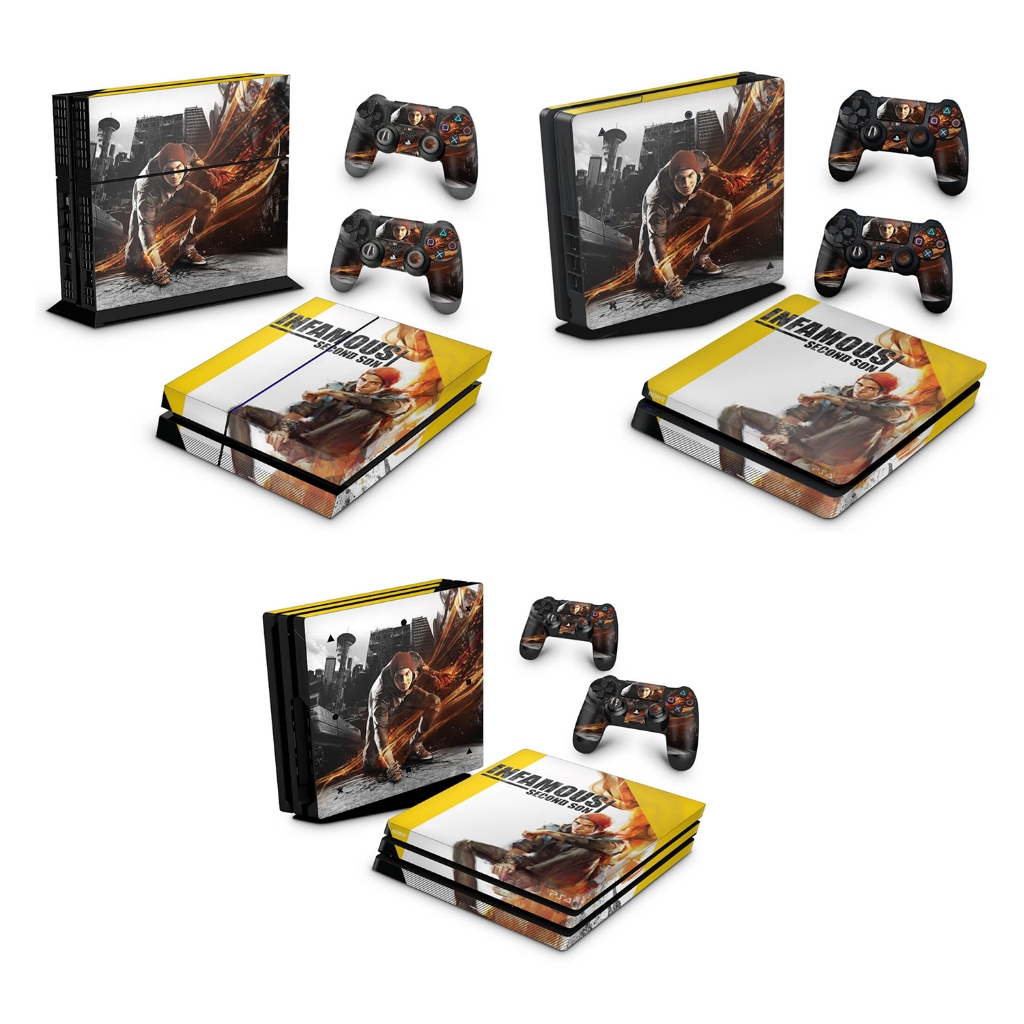 Skin Anti-Rage para PS4 FAT, SLIM ou PRO - 026 - Skin Playstation 4