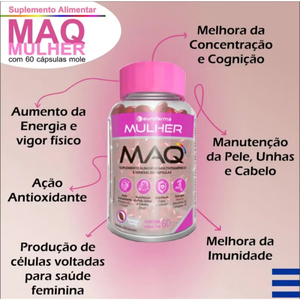 Vitamina Mulher Maq com 60 Cápsulas - Eurofarma