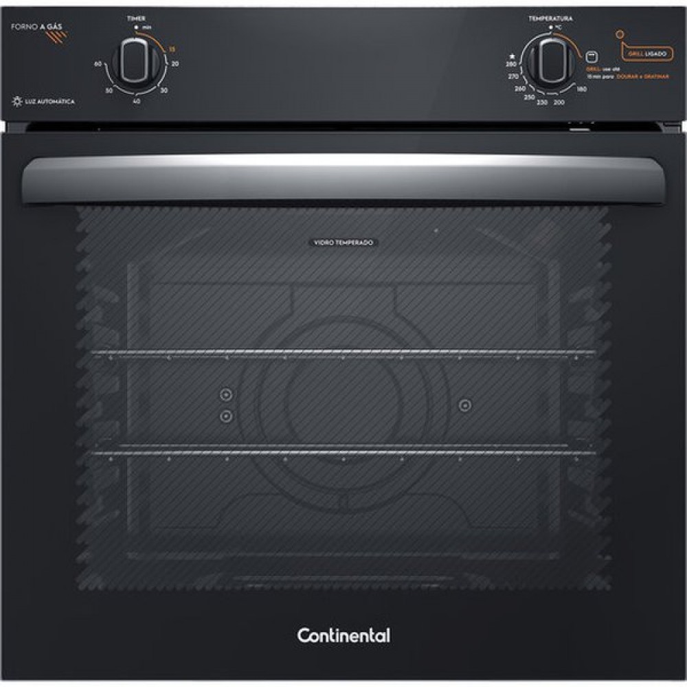 Forno de Embutir a Gás OC8GM 80 Litros Continental