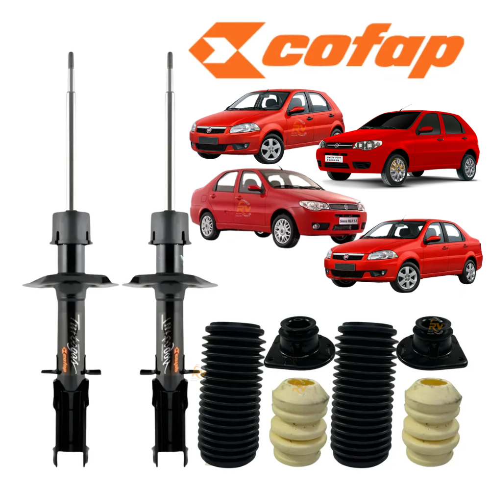 Par Amortecedor Dianteiro Original Cofap + Kit Completo Palio Siena