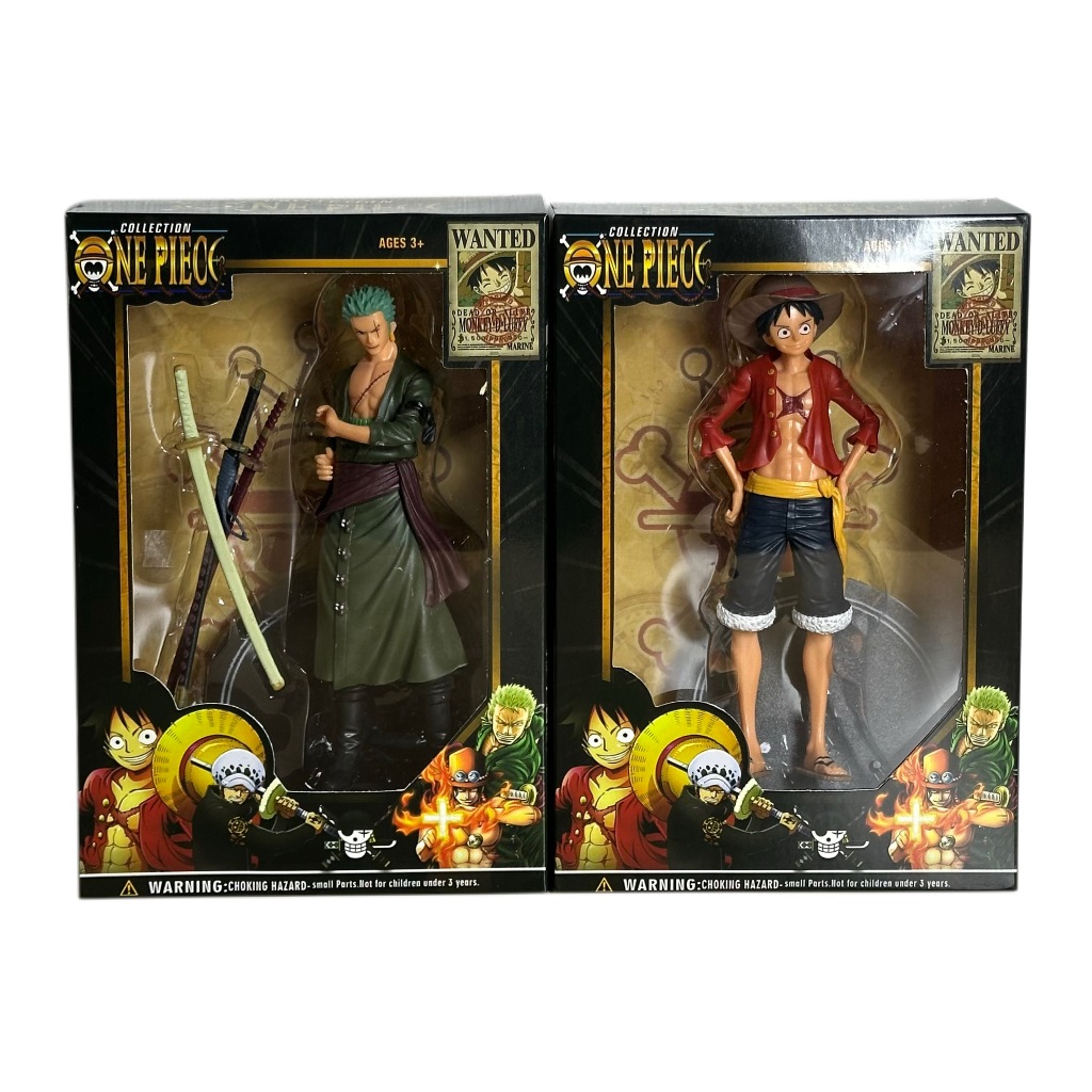 Boneco PVC One Piece Luffy Zoro Coleção Action Figure PVC Colecionável