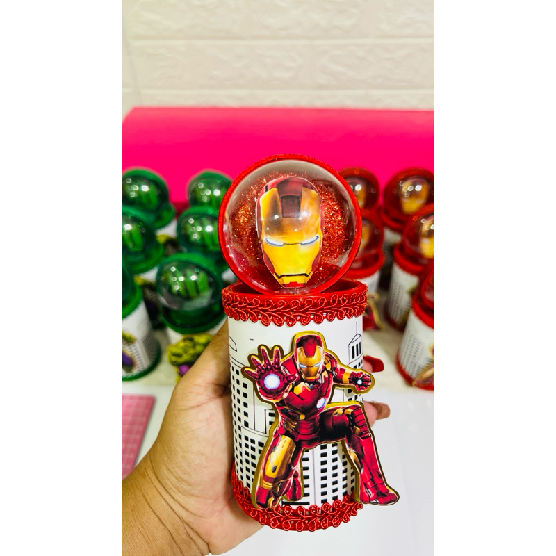 Cofre Led Vingadores Herois Homem aranha Hulk Homem de Ferro Thor Wolverine  Personalizado Decoração para Festa Infantil