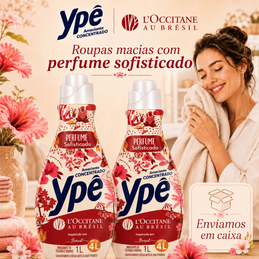 Amaciante Concentrado Ypê, L'OCCITANE au Brésil 1L - Perfume Brésil