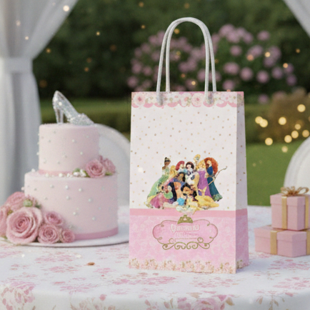 Sacolinha (M) | Sacola  Princesas da Disney | Personalizada |Lembrancinha de Aniversário | PEGUE E MONTE