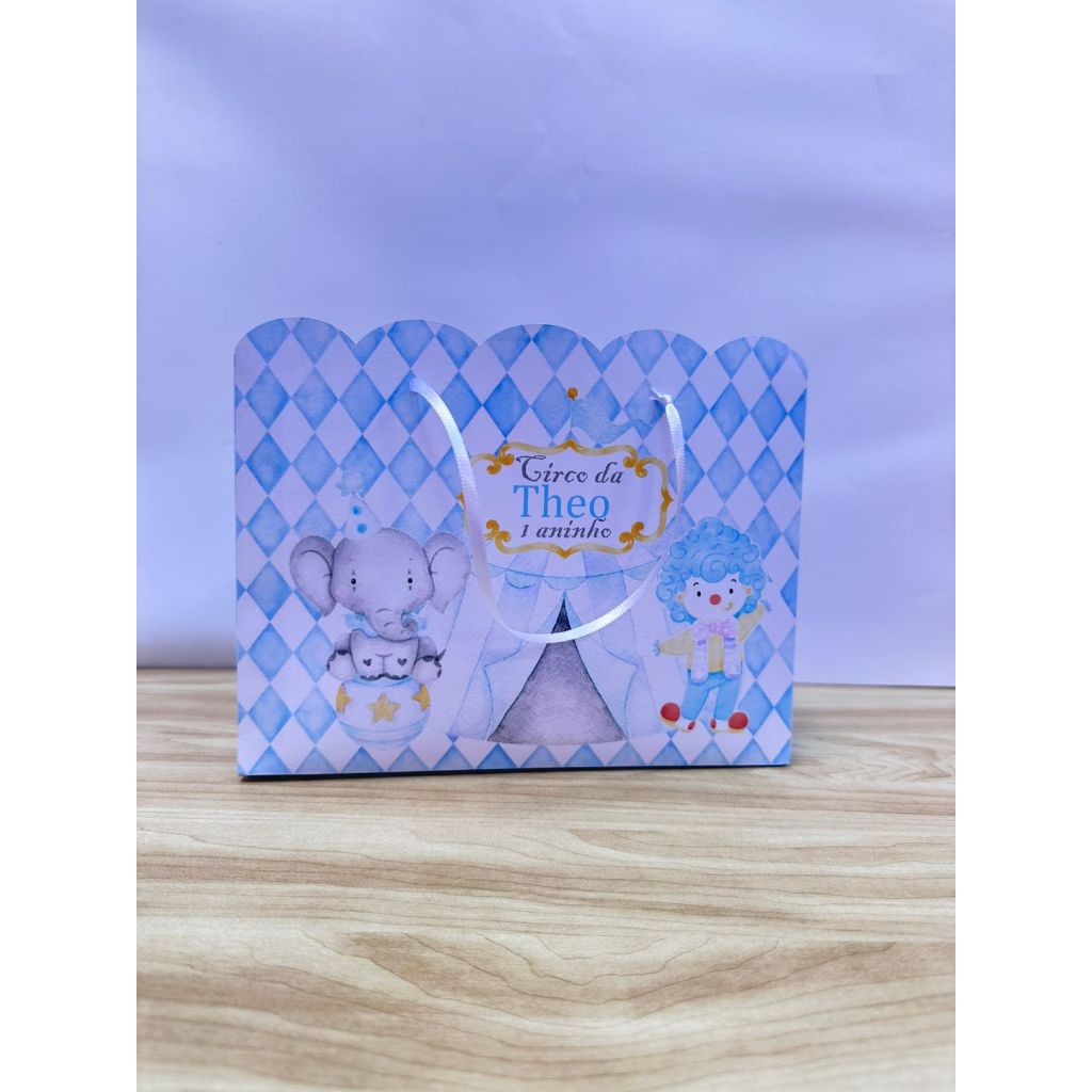 Sacolinhas Personalizadas Circo Aquarela Festa Infantil Lembrancinha 15 Anos
