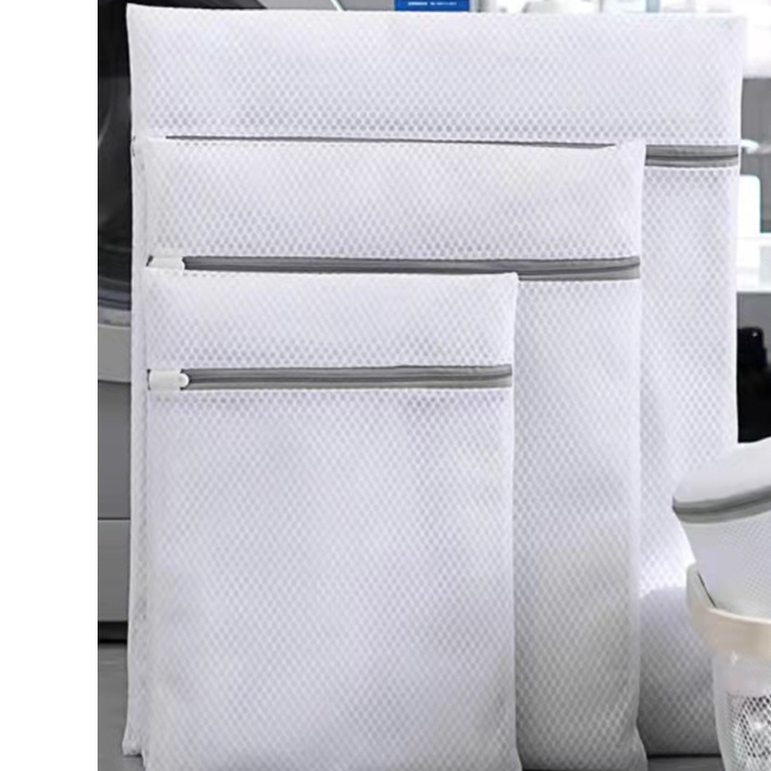 Kit com 3 sacos para lavagem de roupas delicadas