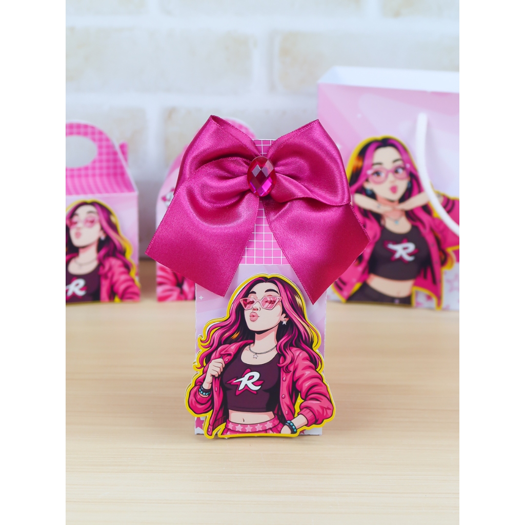 Kit Caixinhas Personalizadas Emilly Vick | Lembrancinhas Festa Infantil com Aplique 3D