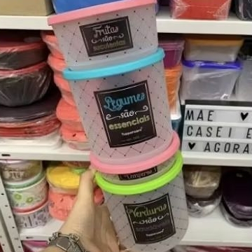 kit refri line bistrô 4 peças tupperware