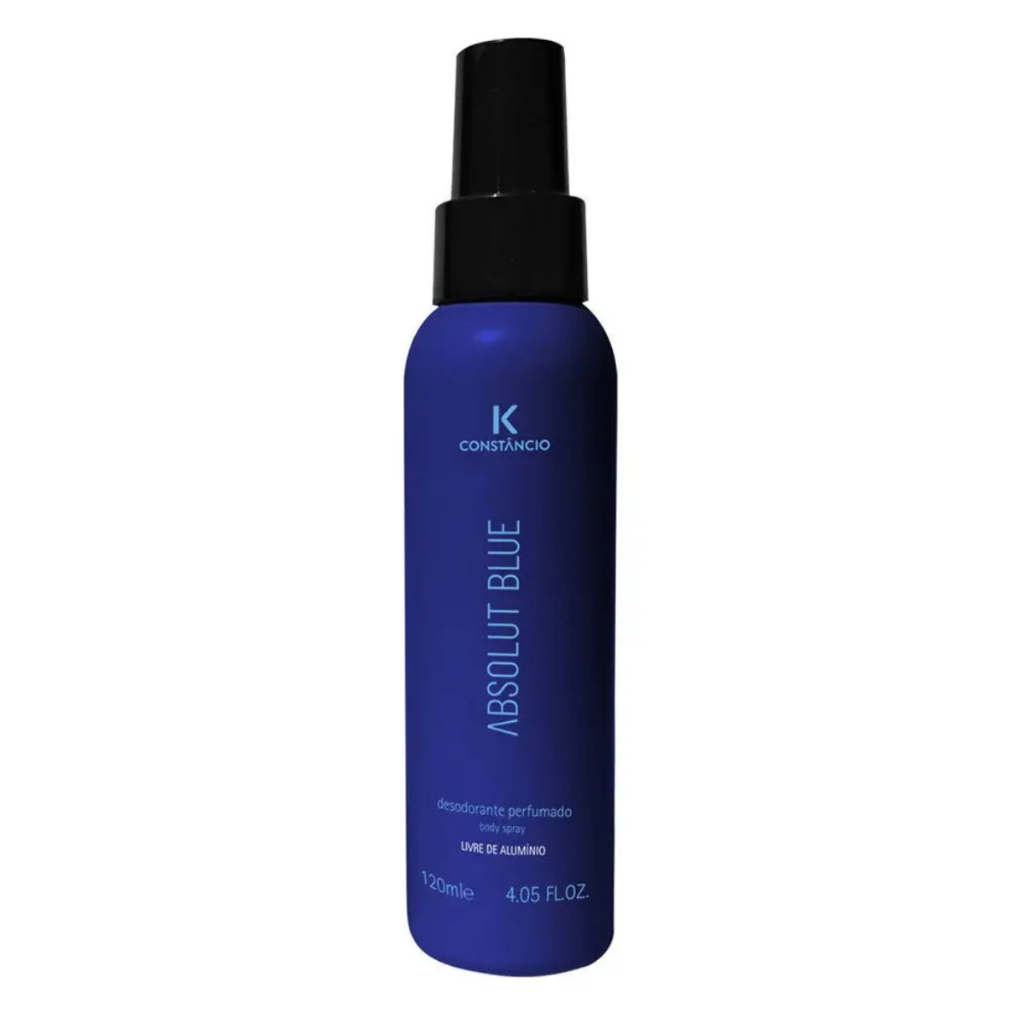 DESODORANTE PERFUMADO ABSOLUT BLUE K CONSTÂNCIO 120ML