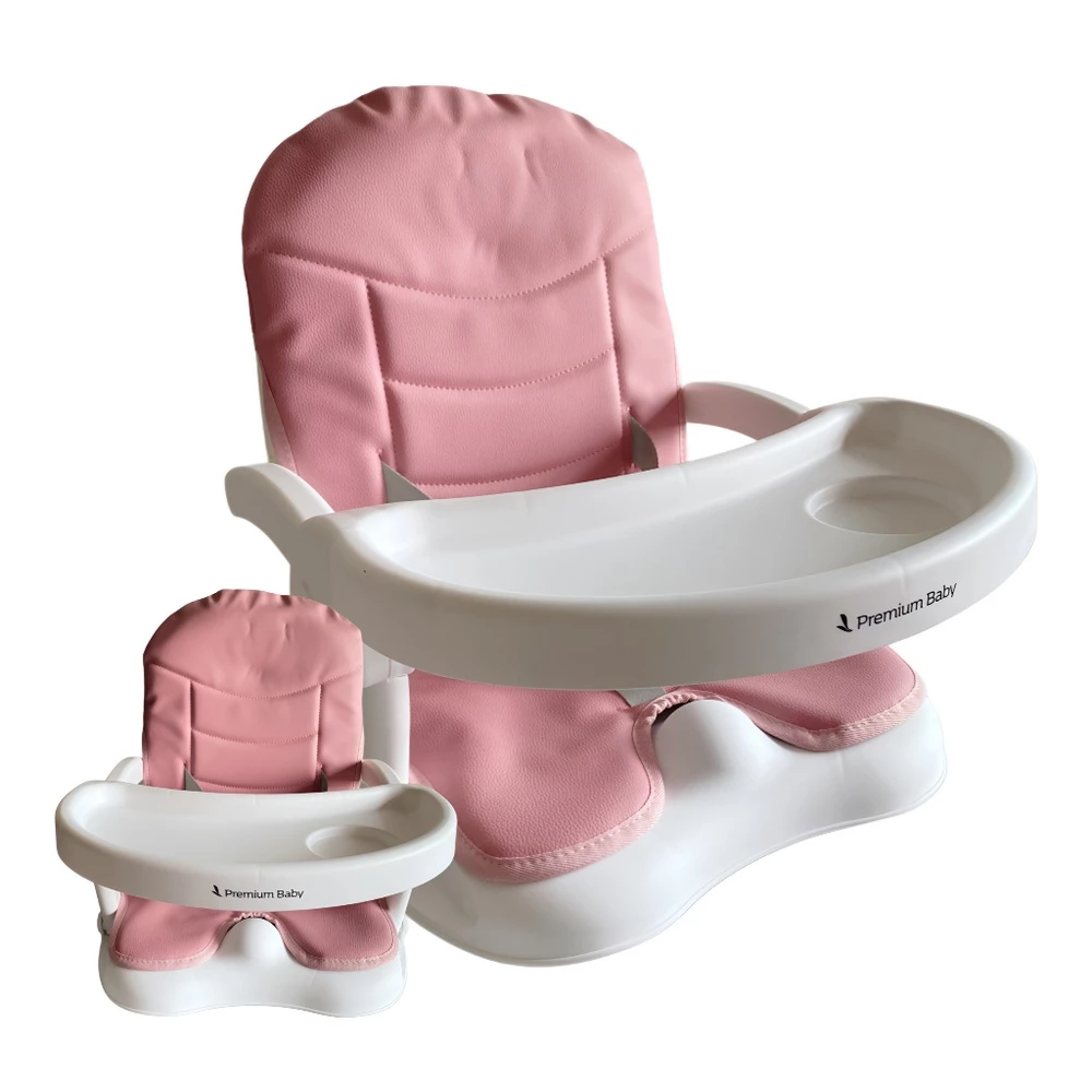 Cadeira de Alimentação Compacta bebe Cadeirinha de Refeição Infantil Bebê Portátil Cloud Rosa Azul Premium Baby Segura