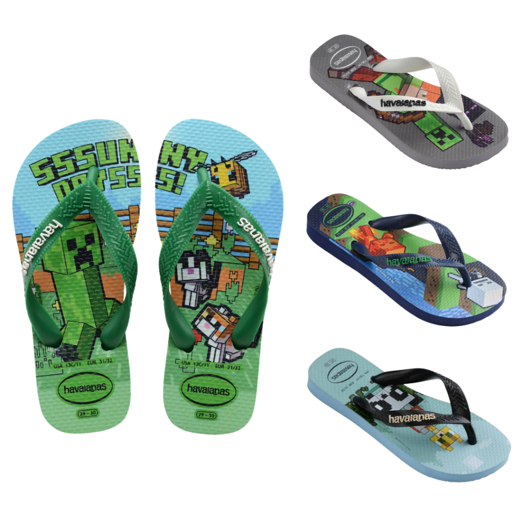 Chinelo Havaianas Kids Minecrafit Original