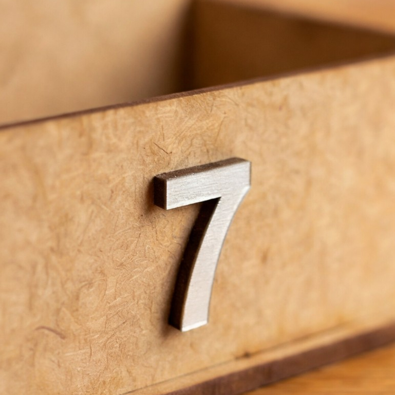 20 Porta Guardanapo e Sachê MDF com Divisórias Números para Identificar Mesa Restaurante Bar