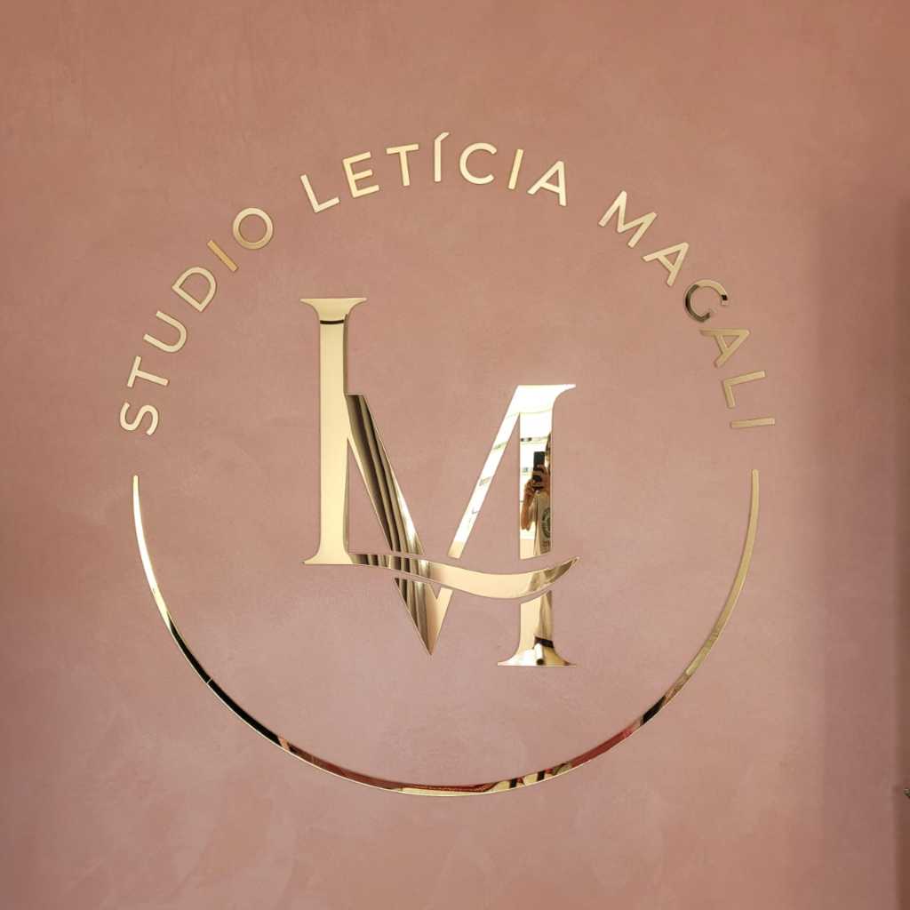 Logo em Acrílico Espelhado personalizado Para Fachada Letreiro Elegante Logo Para O Seu Negócio