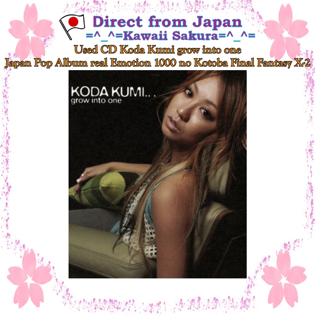 CD usado Koda Kumi cresce em um álbum Japan Pop real Emotion 1000 no Kotoba Final Fantasy X-2 J-Pop
