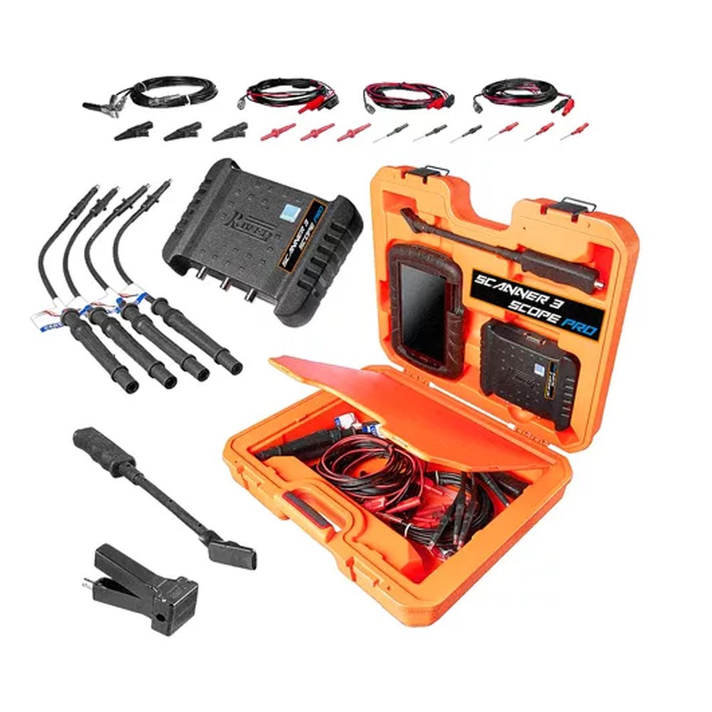 Scanner 3 Pro Scope Osciloscópio Com Tablet E Kit Diesel Leve - Raven