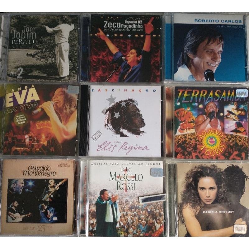 Cds Nacionais Diversos MPB, Samba, Pagode, Axé | Elis Regina, Tom Jobim, Roberto Carlos e outros |Testados | Usados