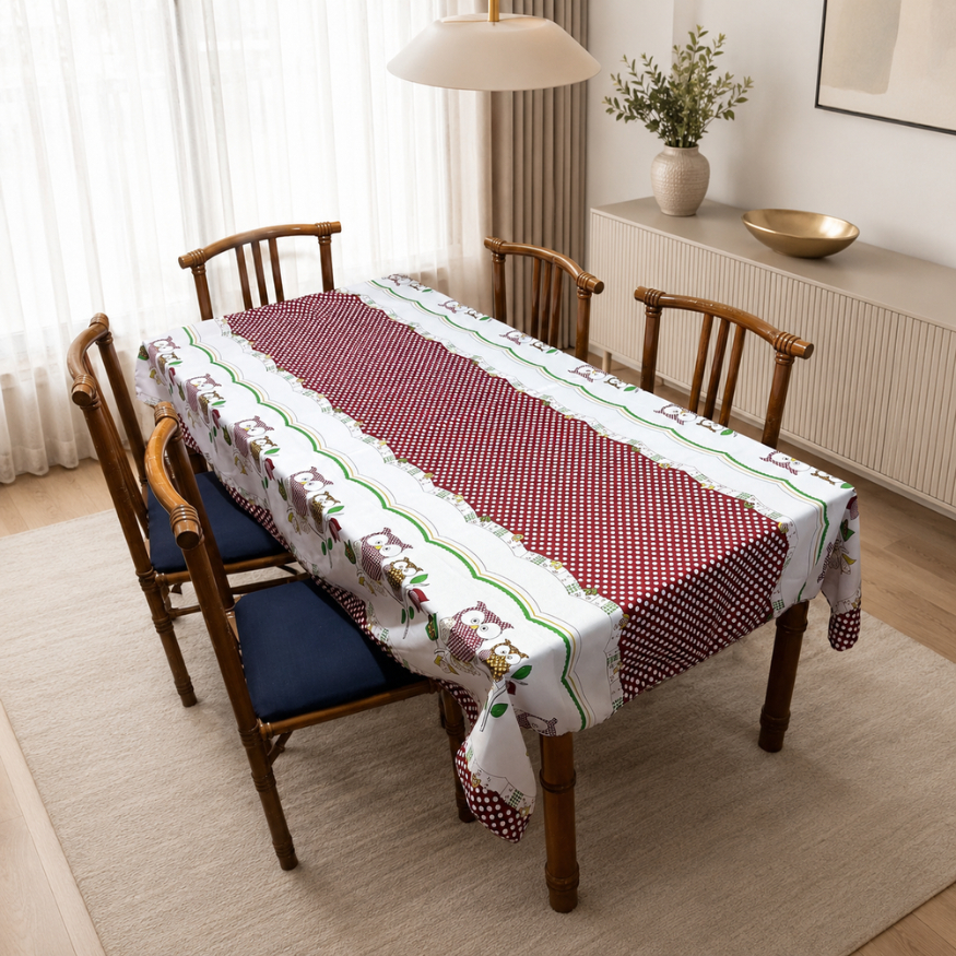 Toalha para Mesa 6 Lugares 2,00 x 1,40cm Tecido Oxford Retangular Fácil de Limpar