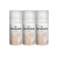 Kit Desodorante Roll-On Antitranspirante Herbíssimo Care Vanilla 50ml (3 unidades)