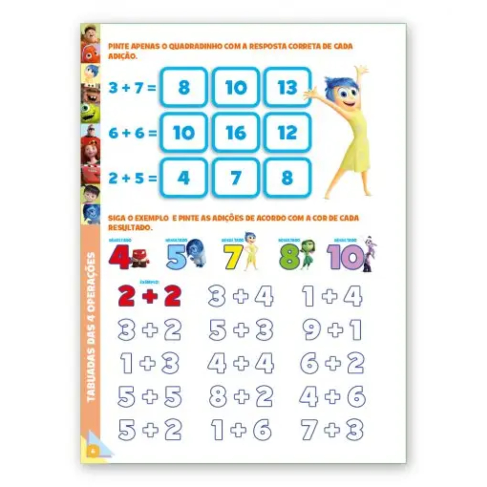 Matemática Divertida Disney - Pixar - Tabuada das 4 Operações · foto 2