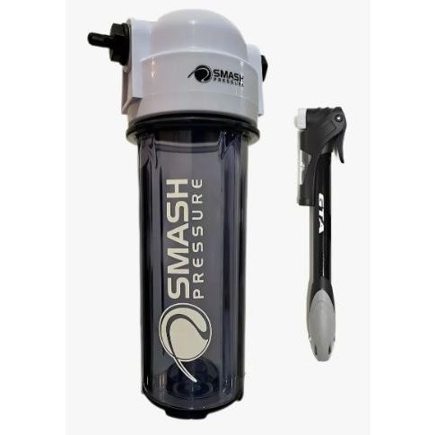 Pressurizador de bola Tenis Padel Beach Tenis Smash Pressure c/ bomba manual com inidicador pressão