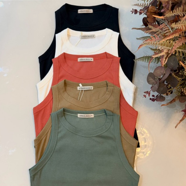 Kit 2 Regata Feminina Canelada Ribana Algodão Menegotti Básica Premium Ajustada Cores Variadas