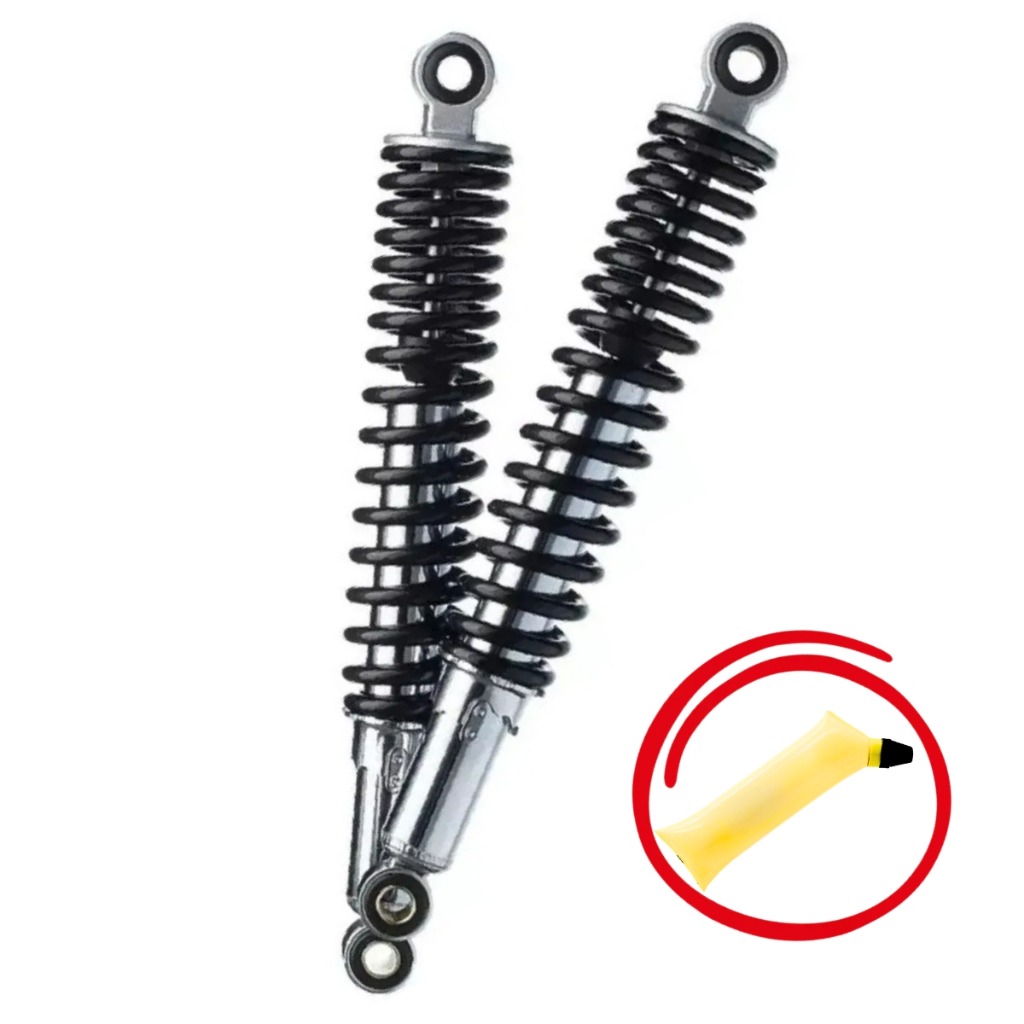 Par suspensao Amortecedor Titan 150 fan 150 2004 2005 2006 2007 2008 2009 2010 2011 2012 SPEC + Graxa Block 80g Brinde