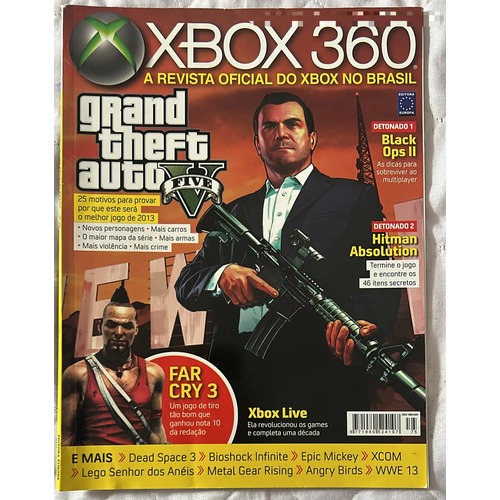 Revista Xbox 360 Gta Hitman Absolution Farcry Jogos 24522